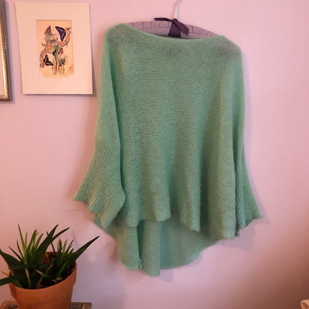 Mohair Blend Poncho